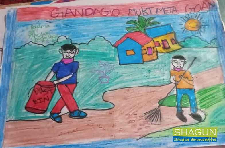 Made by My Student Dipanshu Pandey | Drawing competition, Poster drawing, Art  competition ideas