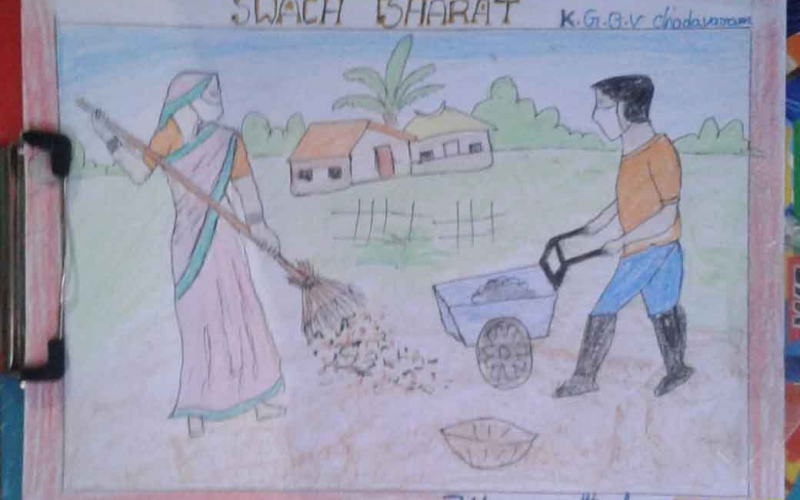 Swachh Bharat Abhiyan | Easy drawings, Oil pastel colours, Easy drawings  for kids